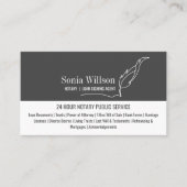 Stijlvolle Moderne Mobiele Notaris & Lening Signin Visitekaartje (Voorkant)