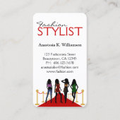 Stijlvolle Moderne Modellen Stylist Mode Designer Visitekaartje (Voorkant)