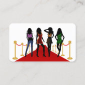 Stijlvolle Moderne Modellen Stylist Mode Designer Visitekaartje (Achterkant)