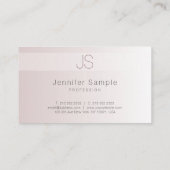 Stijlvolle moderne monogram Elegant Trendy Sjabloo Visitekaartje (Achterkant)