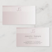 Stijlvolle moderne monogram Elegant Trendy Sjabloo Visitekaartje (Voorkant / Achterkant)