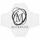 Stijlvolle moderne monogram naam voetbal (Enkel)