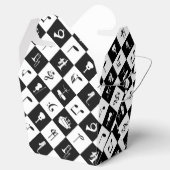 Stijlvolle moderne Muzieknoten en instrumenten Bedankdoosjes (Geopend)