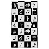 Stijlvolle moderne Muzieknoten en instrumenten Klein Cadeauzakje (Voorkant)