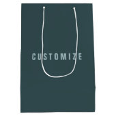 Stijlvolle moderne naam | Blauw Grijs Medium Cadeauzakje (Achterkant)