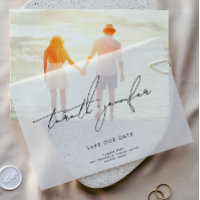 Stijlvolle moderne namen Foto Sla de datum overlay