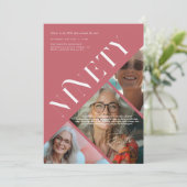 Stijlvolle moderne negentig | 90e verjaardag 3 fot kaart (Staand voorkant)