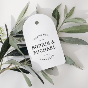 Stijlvolle moderne paar dank u rubberstempel