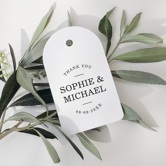 Stijlvolle moderne paar dank u rubberstempel