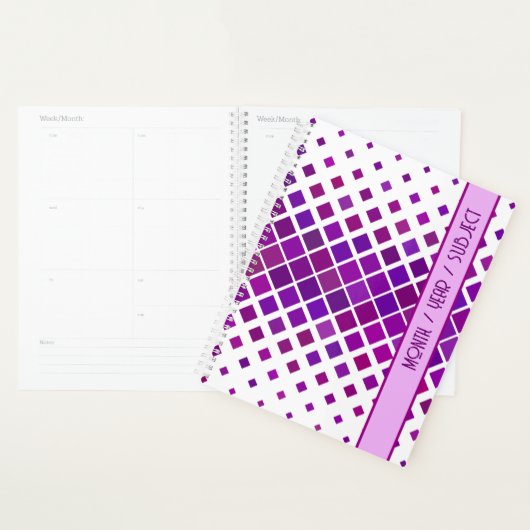 Stijlvolle moderne Paarse grafische designplanner Planner (Display)