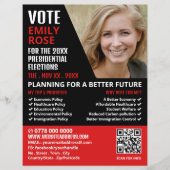 Stijlvolle moderne politieke campagnevoerder Adver Flyer (Voorkant)