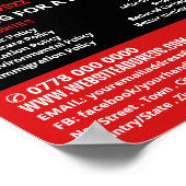 Stijlvolle moderne politieke campagnevoerder Adver Poster (Hoek)