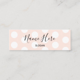 Stijlvolle moderne Polka Dot Mini Visitekaartjes