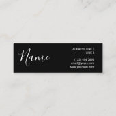 Stijlvolle moderne Polka Dot Mini Visitekaartjes (Achterkant)