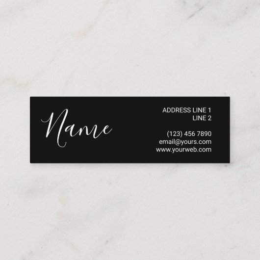 Stijlvolle moderne Polka Dot Mini Visitekaartjes (Achterkant)