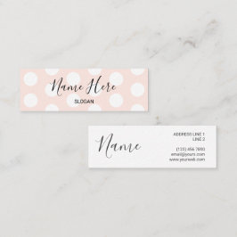 Stijlvolle moderne Polka Dot Mini Visitekaartjes