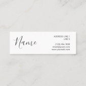 Stijlvolle moderne Polka Dot Mini Visitekaartjes (Achterkant)