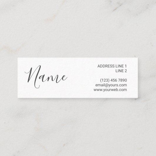 Stijlvolle moderne Polka Dot Mini Visitekaartjes (Achterkant)