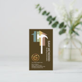 Stijlvolle Moderne Professionele Kleurrijke Huis B Visitekaartje (Staand voorkant)