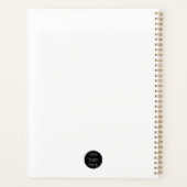 Stijlvolle, moderne professionele Logo Planner (Achterkant)