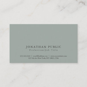 Stijlvolle moderne professionele minimalistische v visitekaartje