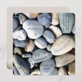 Stijlvolle moderne roestkees Natuur bruiloft Save The Date (Voorkant / Achterkant)