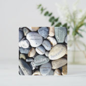 Stijlvolle moderne roestkees Natuur bruiloft Save The Date (Staand voorkant)