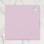 Stijlvolle moderne roze bloemen botanische bruilof bedankjes labels (Achterkant)