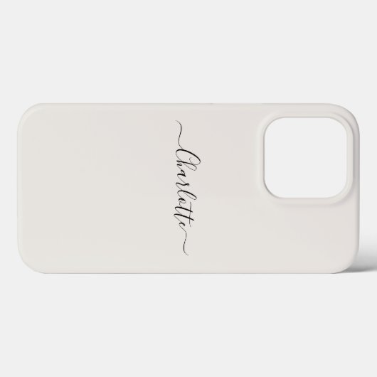 Stijlvolle moderne scriptnaam, duidelijk elegant v Case-Mate iPhone case (Achterkant (horizontaal))