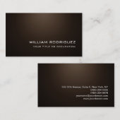 Stijlvolle moderne Sepia Brown Sophisticated trend Visitekaartje (Voorkant / Achterkant)