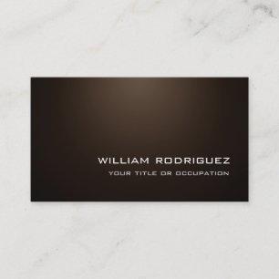 Stijlvolle moderne Sepia Brown Sophisticated trend Visitekaartje