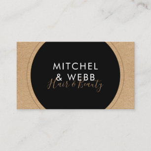 Stijlvolle Moderne Signature Rustic Kraft Visitekaartje