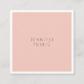 Stijlvolle, moderne, stijlvolle design luxe vierkante visitekaartje (Voorkant)