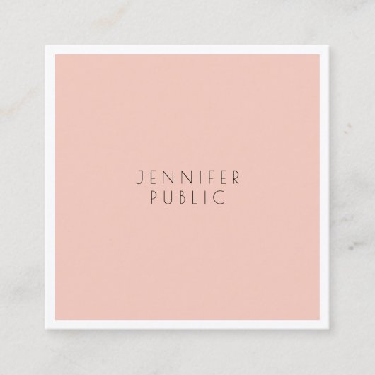 Stijlvolle, moderne, stijlvolle design luxe vierkante visitekaartje (Voorkant)