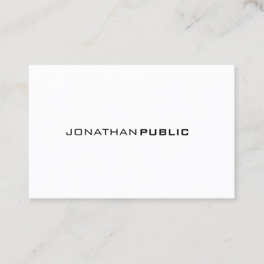 Stijlvolle, moderne, stijlvolle, stijlvolle, stijl visitekaartje (Voorkant)