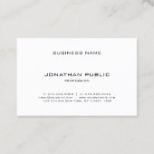 Stijlvolle, moderne, stijlvolle, stijlvolle, stijl visitekaartje (Achterkant)