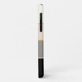 Stijlvolle moderne strepen patroon met naam Case-Mate iPhone case (Achterkant/links)