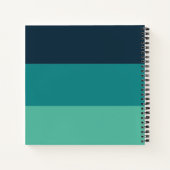 Stijlvolle moderne stripe Mijn Bucket Lijst op maa Notitieboek (Achterkant)