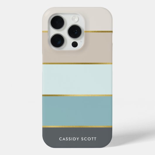 Stijlvolle moderne stripes op maat Case-Mate iPhone case (Achterkant)