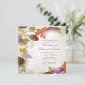 Stijlvolle, moderne Thanksgiving-uitnodiging Kaart (Staand voorkant)