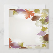 Stijlvolle, moderne Thanksgiving-uitnodiging Kaart (Achterkant)