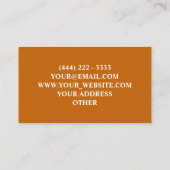 Stijlvolle moderne timmerman professional visitekaartje (Achterkant)