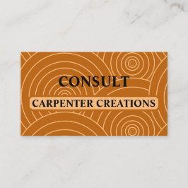 Stijlvolle moderne timmerman professional visitekaartje