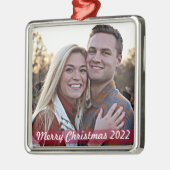 Stijlvolle moderne Trendy Couple Metal Ornament (Links)