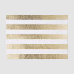 Stijlvolle moderne trendy faux gouden folie strepe tissuepapier