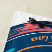 Stijlvolle moderne tropische zomer strandlaken (In situ)