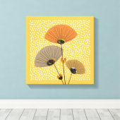 Stijlvolle, moderne, tussentijdse illustratie canvas afdruk (Insitu (Houten vloer))