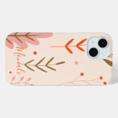Stijlvolle moderne typografie Bloemen Case-Mate iPhone Case (Achterkant (horizontaal))