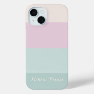 Stijlvolle moderne typografie monogram iPhone 15 case