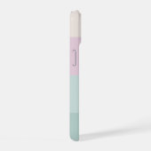 Stijlvolle moderne typografie Monogram iPhone 15 Case (Rechterkant)